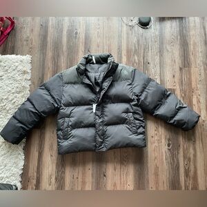 Fabletics Essential Puffer Black Reflective XL NWT